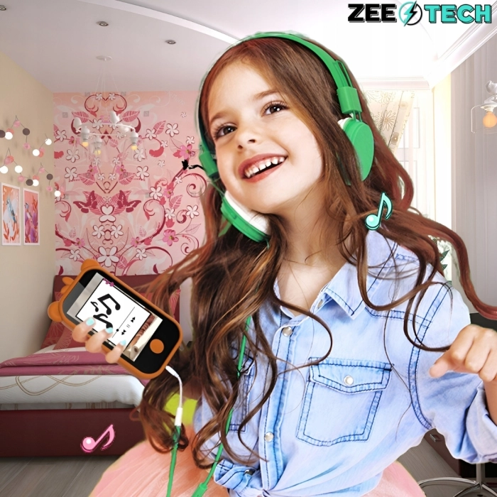 Telefon dla dzieci Z13 - zabawkowy aparat cyfrowy + Karta 32 GB (Lew)
