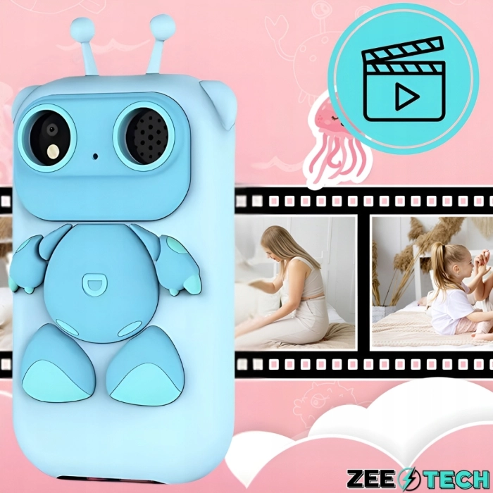 Telefon dla dzieci Z13 - zabawkowy aparat cyfrowy + Karta 32 GB (Dinozaur)