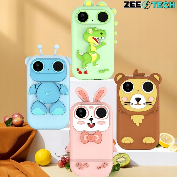 Telefon dla dzieci Z13 - zabawkowy aparat cyfrowy + Karta 32 GB (Królik)