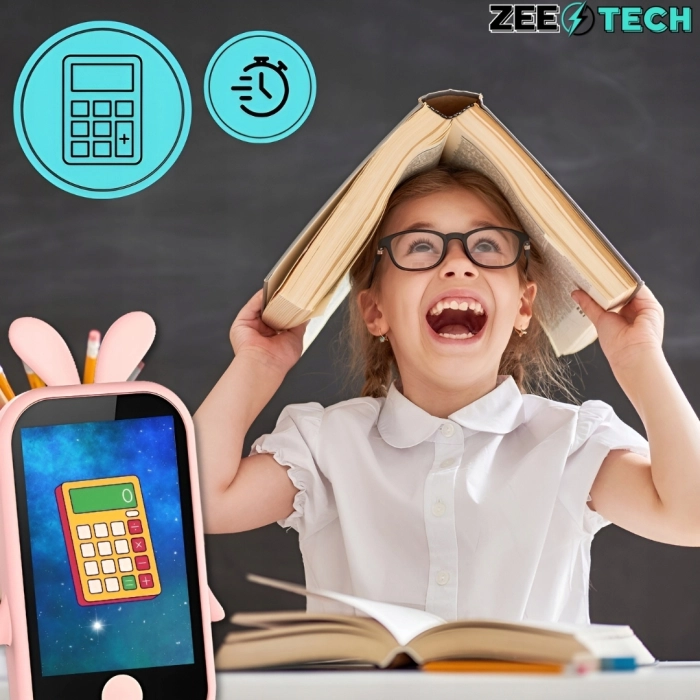 Telefon dla dzieci Z13 - zabawkowy aparat cyfrowy + Karta 32 GB (Królik)