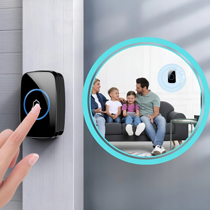 Bezprzewodowy dzwonek do drzwi, furtki i bramy – wodoodporny, duży zasięg do 300 m