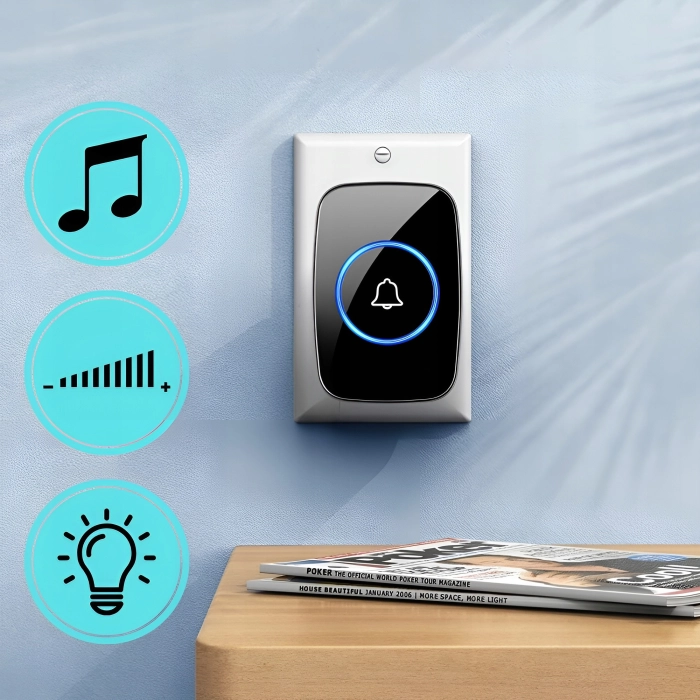 Bezprzewodowy dzwonek do drzwi, furtki i bramy – wodoodporny, duży zasięg do 300 m