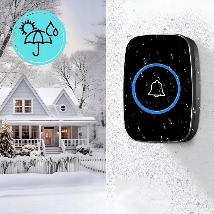 Bezprzewodowy dzwonek do drzwi, furtki i bramy – wodoodporny, duży zasięg do 300 m