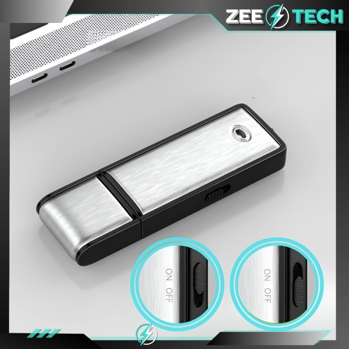 Mini dyktafon szpiegowski 16GB – pendrive, podsłuch, detektor głosu, pluskwa