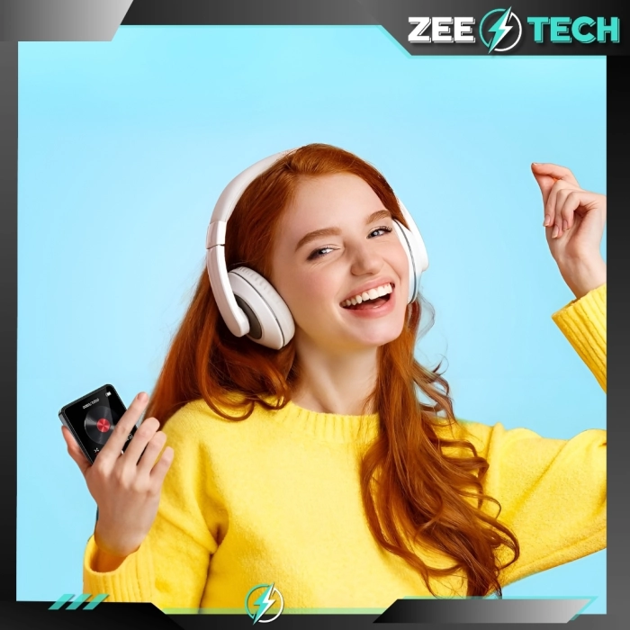 Odtwarzacz MP3 MP4 32GB – Bluetooth, radio FM, głośnik, dyktafon, słuchawki, polskie menu, przenośny