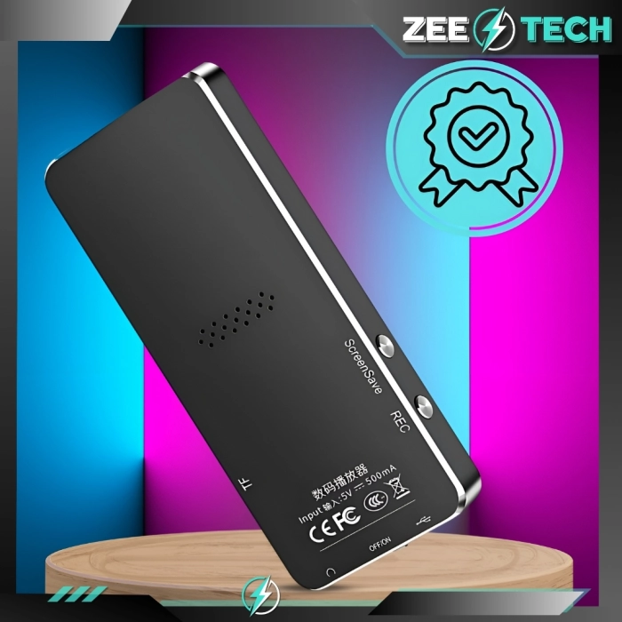 Odtwarzacz MP3 MP4 16GB – Bluetooth, radio, wbudowany głośnik, czytnik, dyktafon, słuchawki