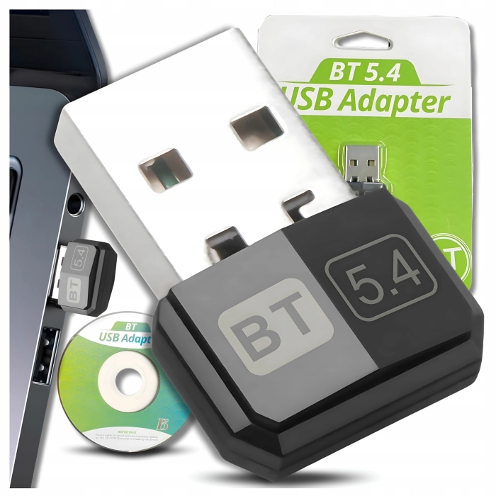 Adapter Bluetooth 5.4 USB do komputera i telewizora – nadajnik i odbiornik, karta bezprzewodowa