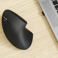 Myszka pionowa bezprzewodowa dla leworęcznych do komputera, laptopa – wertykalna, cicha + baterie