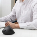 Myszka pionowa bezprzewodowa dla leworęcznych do komputera, laptopa – wertykalna, cicha + baterie