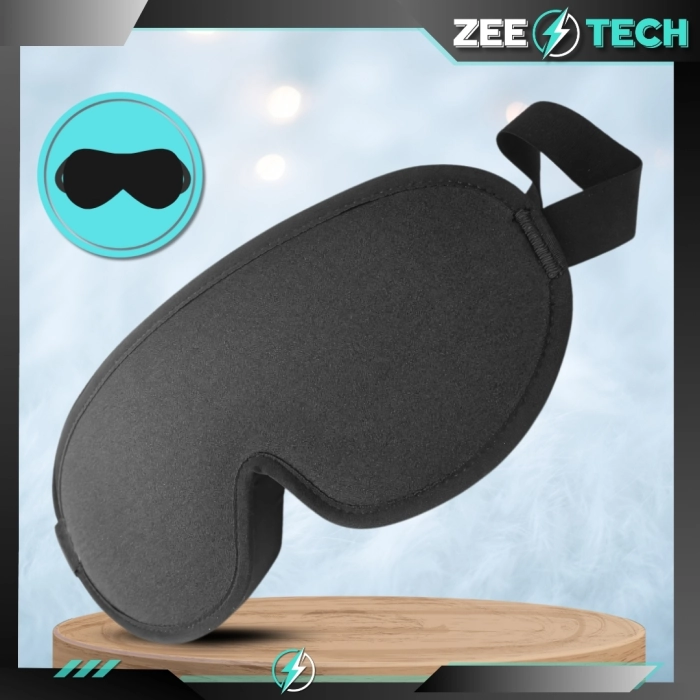 Opaska na oczy do spania 3D – maska zaciemniająca z regulacją + zatyczki do uszu i etui