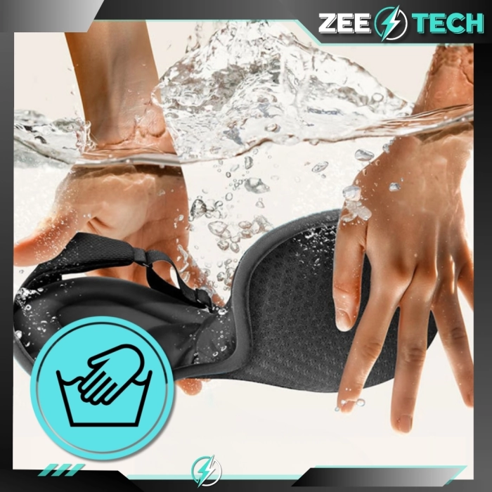 Opaska na oczy do spania z zatyczkami i etui - Zaciemniająca z regulacją