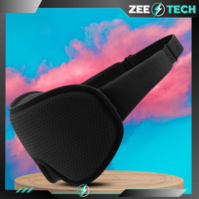 Opaska na oczy do spania z zatyczkami i etui - Zaciemniająca z regulacją