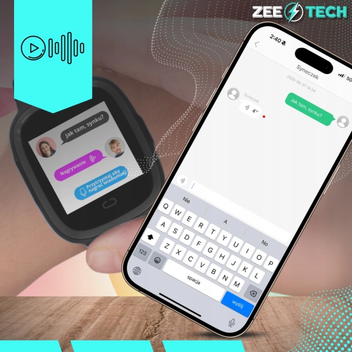 Smartwatch dla dzieci ZLT31 – zegarek-telefon z GPS, kamerą i wideorozmowami (Niebieski)