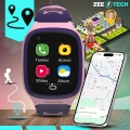Smartwatch dla dzieci ZLT31 – zegarek-telefon z GPS, kamerą i wideorozmowami (Różowy)