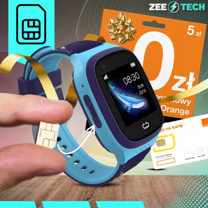 Smartwatch dla dzieci ZLT31 – zegarek-telefon z GPS, kamerą i wideorozmowami (Różowy)