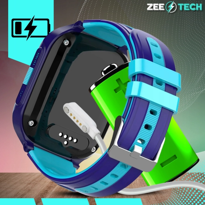 Smartwatch dla dzieci ZDF65 – zegarek-telefon z GPS, kamerą, WhatsApp i wideorozmowami (Czarny)