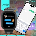 Smartwatch dla dzieci ZDF65 – zegarek-telefon z GPS, kamerą, WhatsApp i wideorozmowami (Różowy)