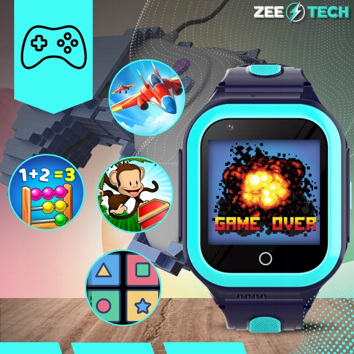 Smartwatch dla dzieci ZDF65 – zegarek-telefon z GPS, kamerą, WhatsApp i wideorozmowami (Różowy)