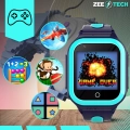 Smartwatch dla dzieci ZDF65 – zegarek-telefon z GPS, kamerą, WhatsApp i wideorozmowami (Niebieski)
