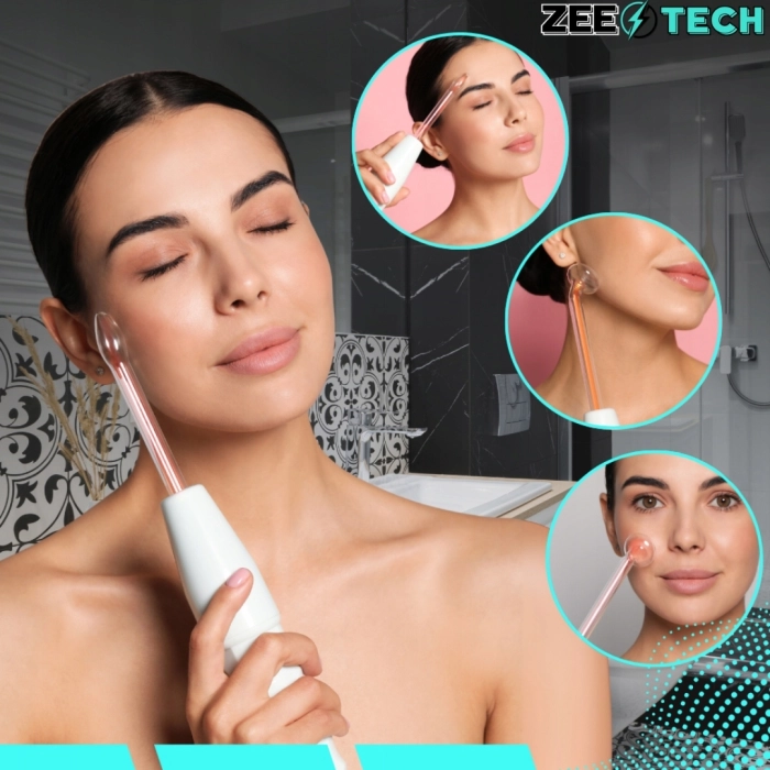 Darsonval Derma Wand 10W – 4 Elektrody – Pielęgnacja Twarzy, Skóry i Włosów