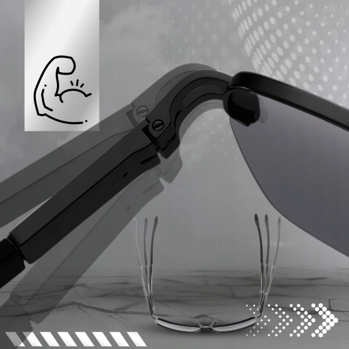 Okulary przeciwsłoneczne męskie Terraview pilotki UV400 + Etui (czarne)