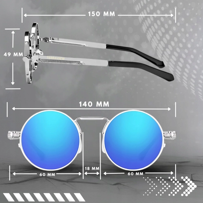 Okulary przeciwsłoneczne męskie Terraview leonki z polaryzacją UV400 + Etui (Czarne)