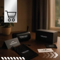 Okulary przeciwsłoneczne damskie Terraview kocie oczy z polaryzacją UV400 + Etui (Czarno-złote)
