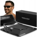 Okulary przeciwsłoneczne męskie sportowe Terraview z polaryzacją UV400 + Etui (Czarne)