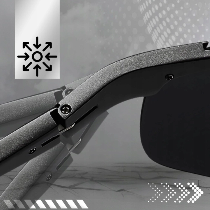 Okulary przeciwsłoneczne męskie sportowe Terraview z polaryzacją UV400 + Etui (Niebieskie)