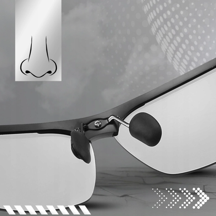 Okulary przeciwsłoneczne męskie sportowe Terraview z polaryzacją UV400 + Etui (Niebieskie)