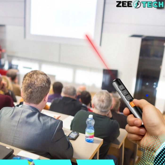 Wskaźnik laserowy do prezentacji USB – czerwony pilot prezenter na baterie