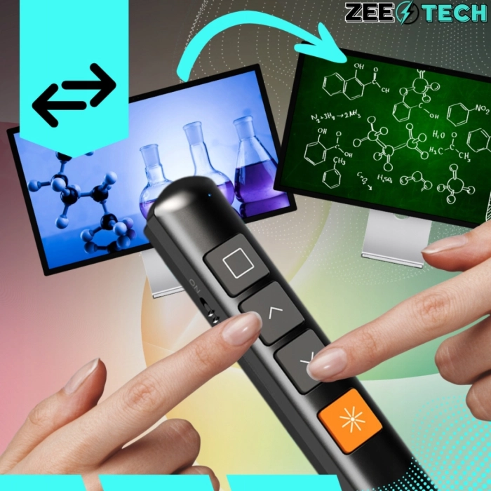 Wskaźnik laserowy do prezentacji USB – czerwony pilot prezenter na baterie