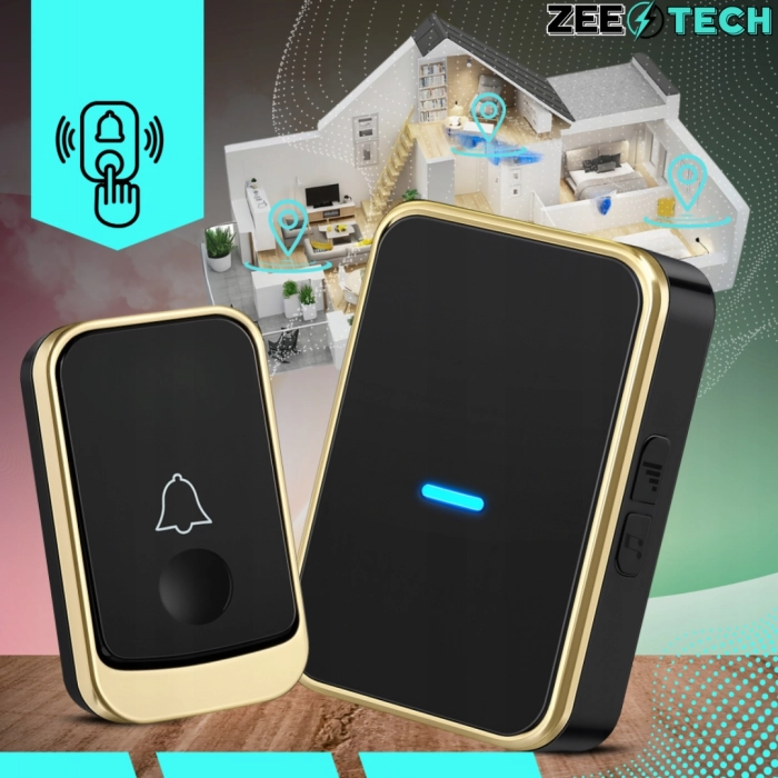 Bezprzewodowy dzwonek do drzwi, furtki i bramy – wodoodporny, zasięg 150 m