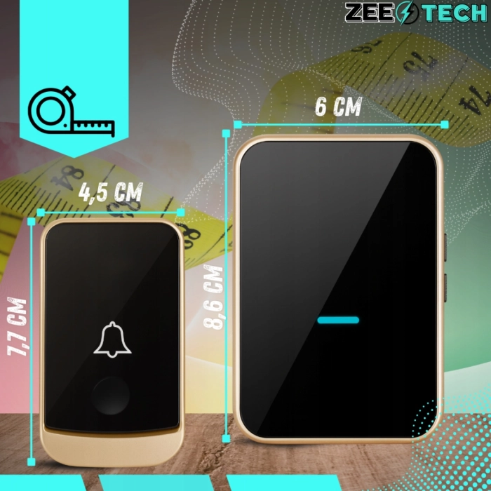 Bezprzewodowy dzwonek do drzwi, furtki i bramy – wodoodporny, zasięg 150 m