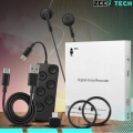 Mini podsłuch szpiegowski z dyktafonem 64 GB – pluskwa z detekcją głosu i odtwarzaczem MP3