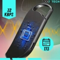 Mini podsłuch szpiegowski z dyktafonem 64 GB – pluskwa z detekcją głosu i odtwarzaczem MP3