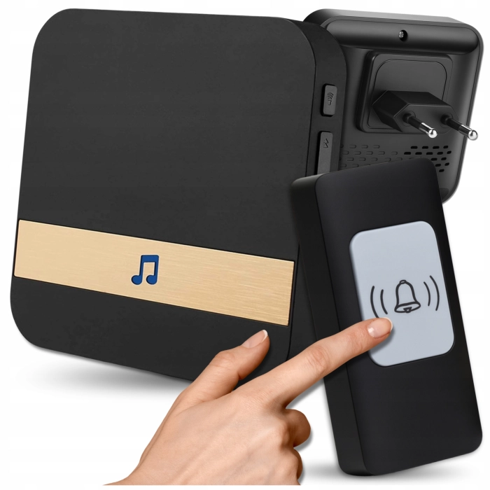 Bezprzewodowy dzwonek do drzwi, furtki i bramy – wodoodporny, zasięg 300 m