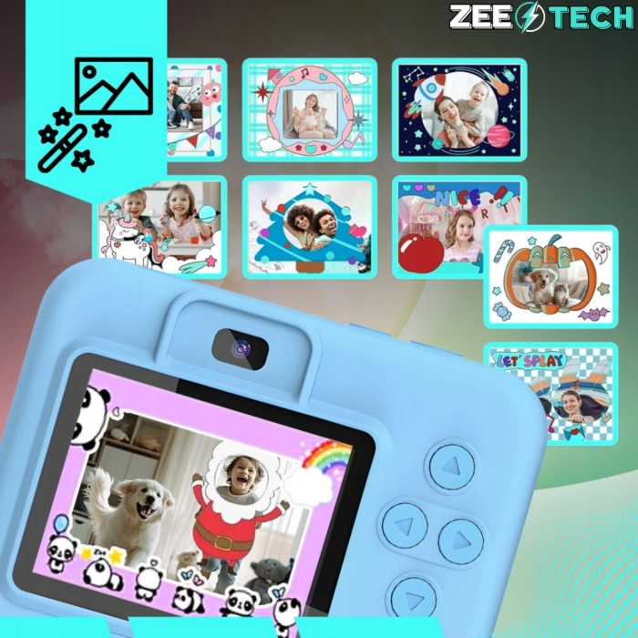 Cyfrowy aparat natychmiastowy dla dzieci z drukarką Drukuś + 11 rolek i karta SD 32 GB