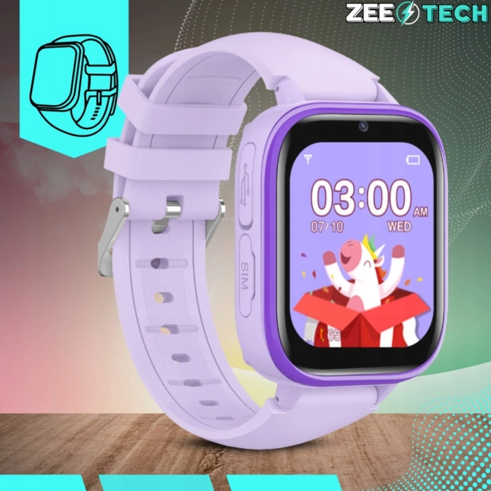 Smartwatch dla dzieci ZLT36 – różowy zegarek-telefon z GPS, aparatem, wideorozmowami i kartą SIM (polskie menu)