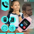 Smartwatch dla dzieci ZLT36 – fioletowy zegarek-telefon z GPS, aparatem, wideorozmowami i kartą SIM (polskie menu)