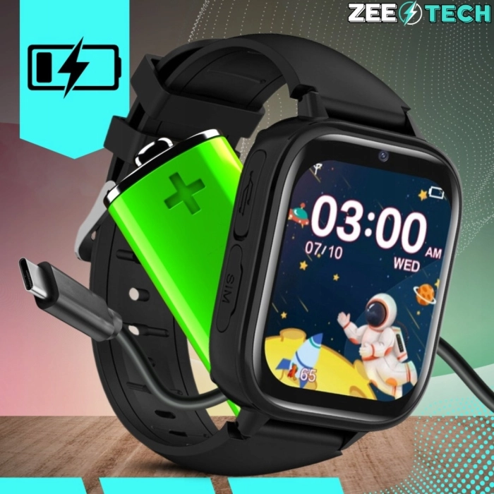 Smartwatch dla dzieci ZLT36 – niebieski zegarek-telefon z GPS, aparatem, wideorozmowami i kartą SIM (polskie menu)