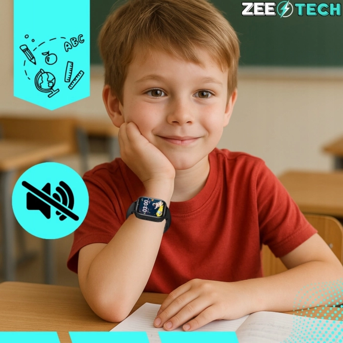 Smartwatch dla dzieci ZLT36 – czarny zegarek-telefon z GPS, aparatem, wideorozmowami i kartą SIM (polskie menu)