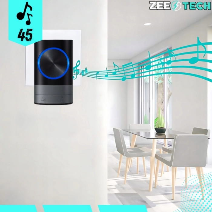 Bezprzewodowy dzwonek do drzwi, furtki i bramy – wodoodporny, zasięg 200 m