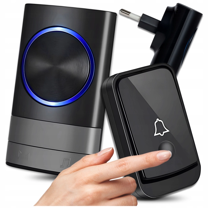 Bezprzewodowy dzwonek do drzwi, furtki i bramy – wodoodporny, zasięg 200 m