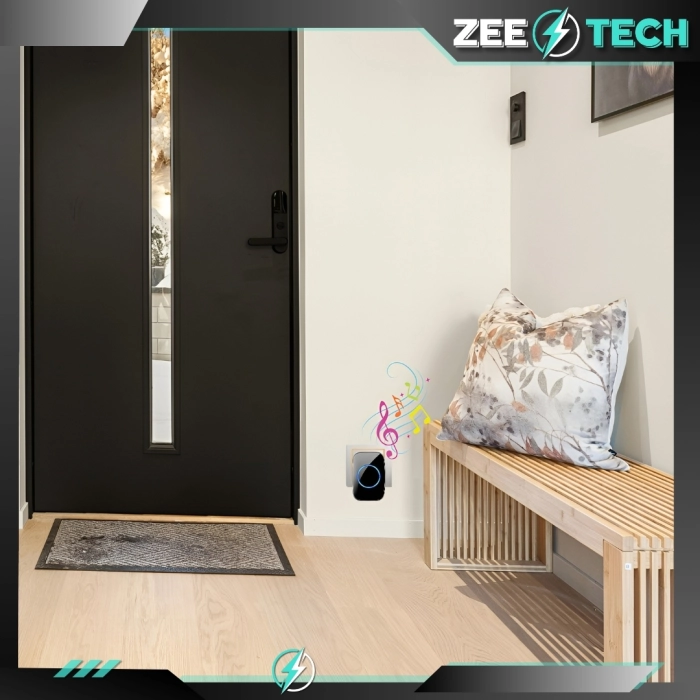 Uniwersalny odbiornik do dzwonka bezprzewodowego – 300 m, 110 dB