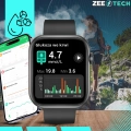 Smartwatch damski ZQX7PRO – zegarek sportowy z monitorowaniem cyklu, snu i funkcją rozmów (Różowy, 4 paski w zestawie)