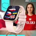 Smartwatch damski ZQX7PRO – zegarek sportowy z monitorowaniem cyklu, snu i funkcją rozmów (Różowy, 4 paski w zestawie)