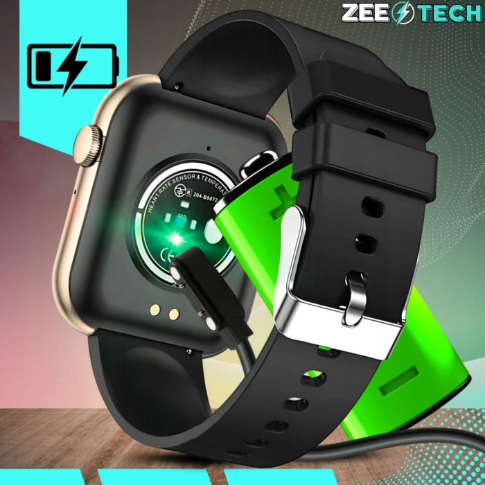 Smartwatch damski ZQX7PRO – zegarek sportowy z monitorowaniem cyklu, snu i funkcją rozmów (Różowy, 4 paski w zestawie)