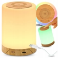 Bezprzewodowa lampka nocna LED RGB – dotykowa, ściemniana, z regulacją barwy światła do sypialni i pokoju dziecięcego