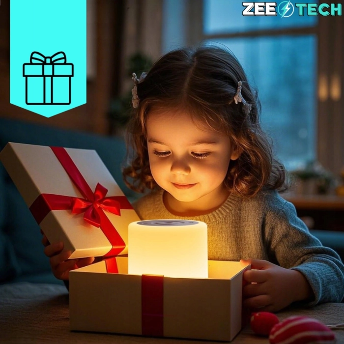 Bezprzewodowa lampka nocna LED RGB – dotykowa, ściemniana, z regulacją barwy światła do sypialni i pokoju dziecięcego